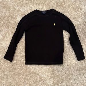 Long sleeve black pulled over size 6